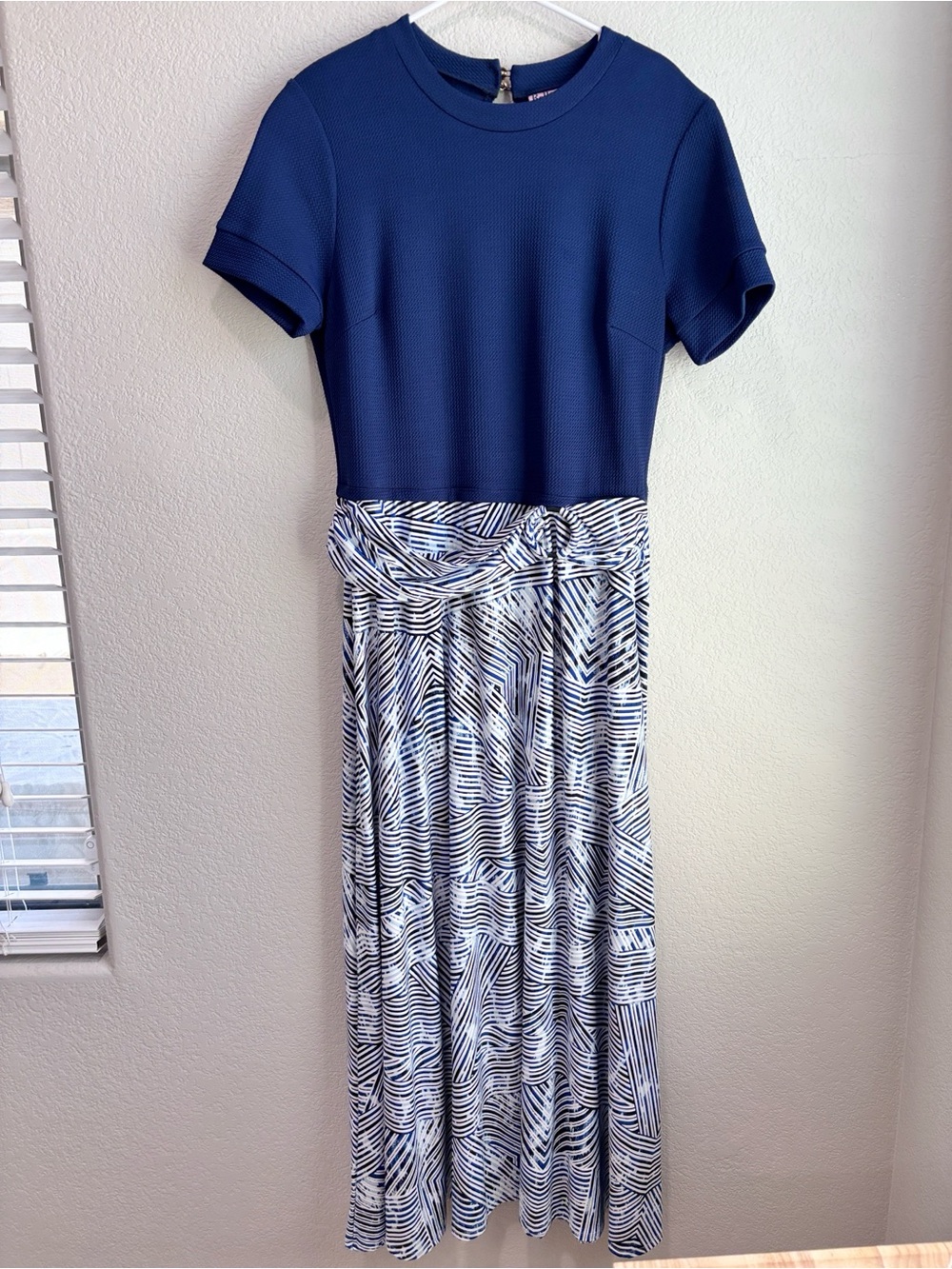 Bettie Page Queen of Pinups Blue Maxi Dress Size 14